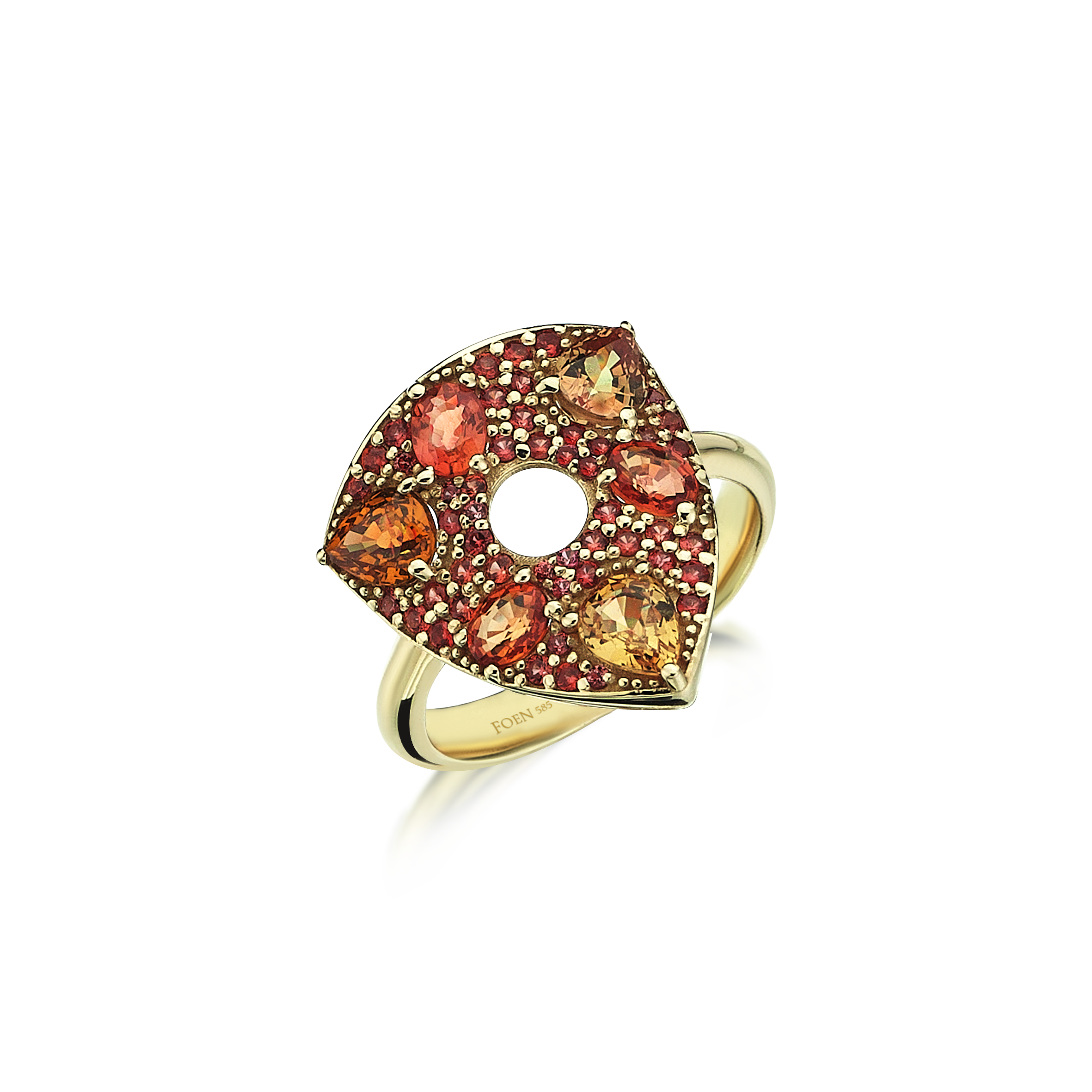 RHEA TURUNCU SAFİR YÜZÜK