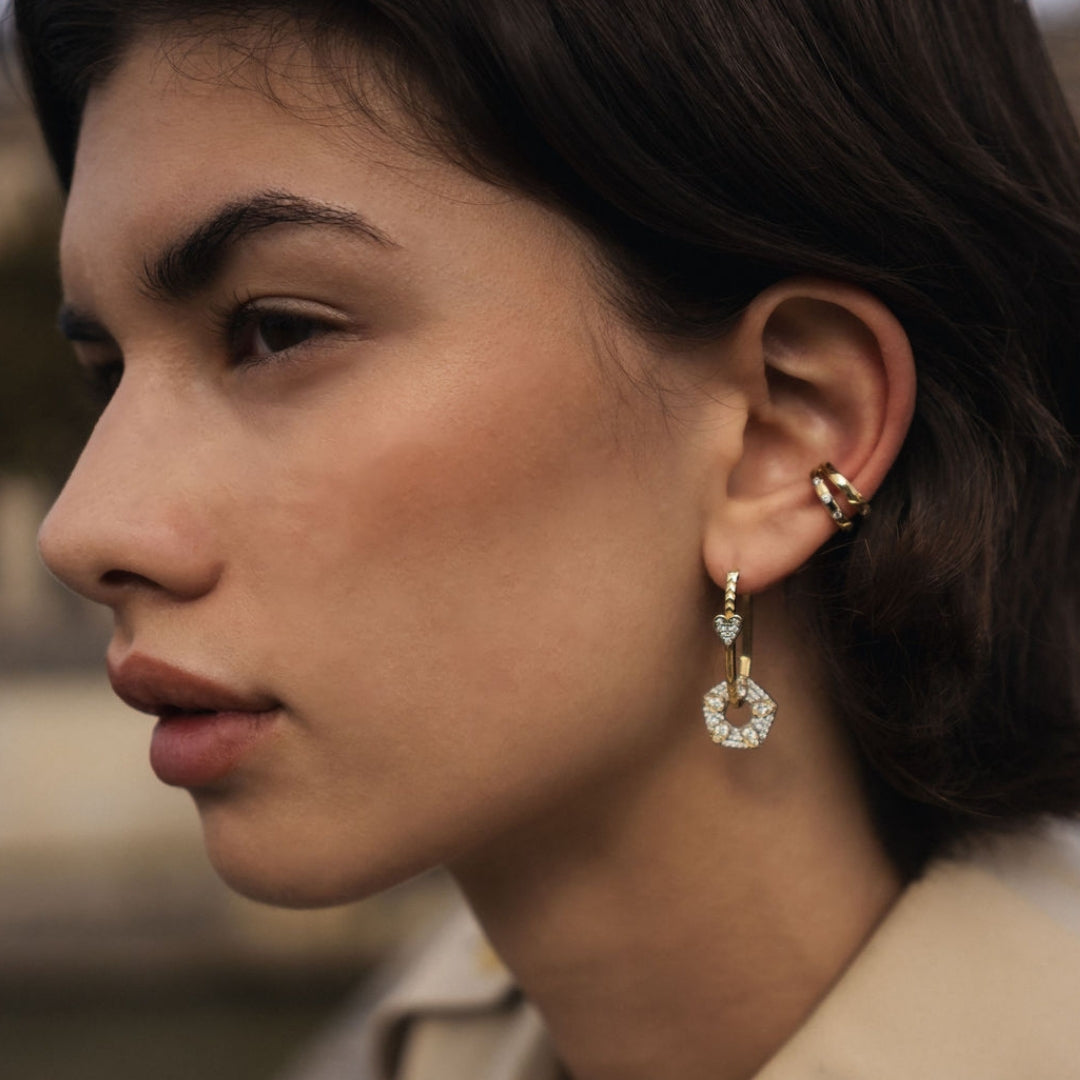 MEDIUM MAHUKA HEART HOOP