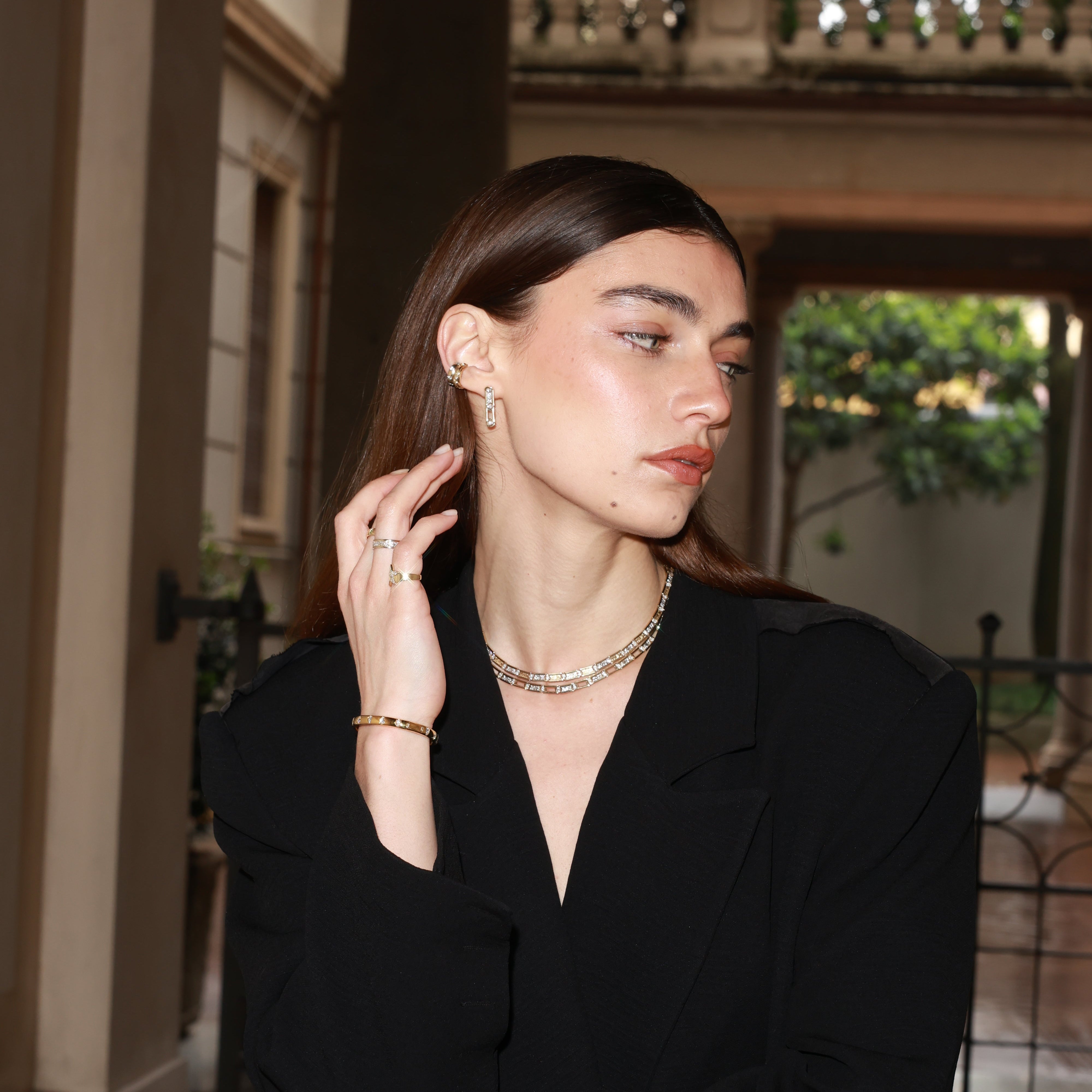 PATHRA SLEEK DIAMOND KOLYE