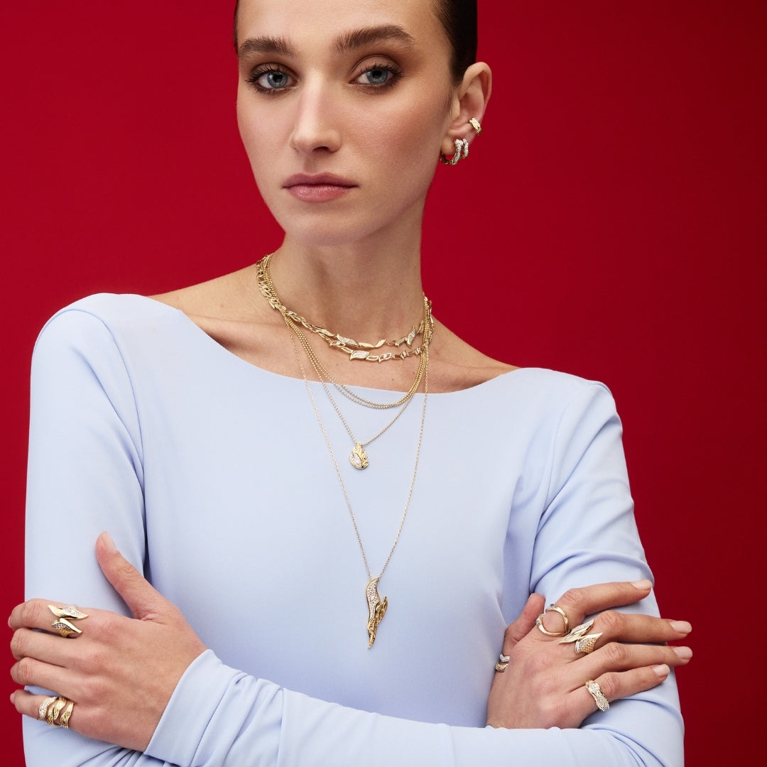 Rise Triple Chain Necklace