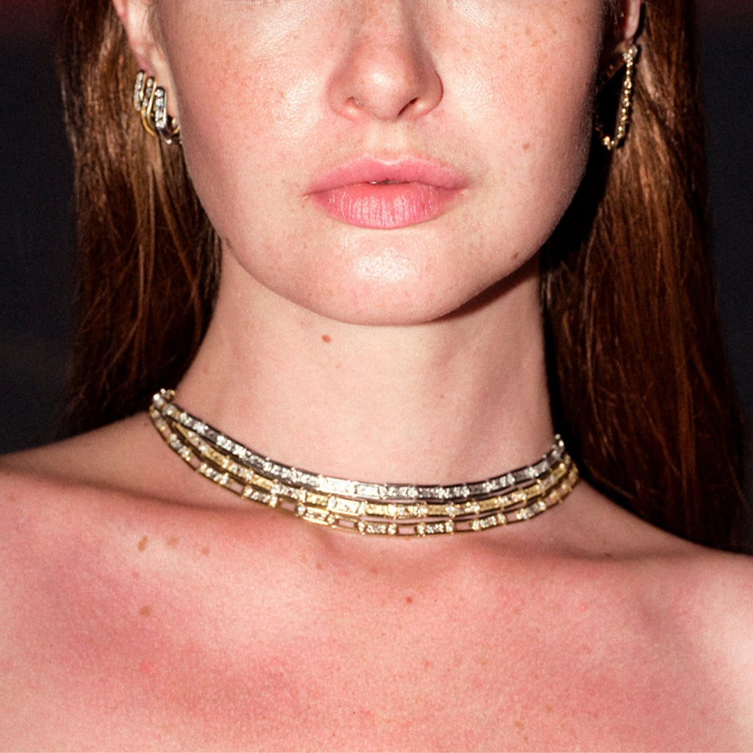 PATHRA SLEEK DIAMOND KOLYE