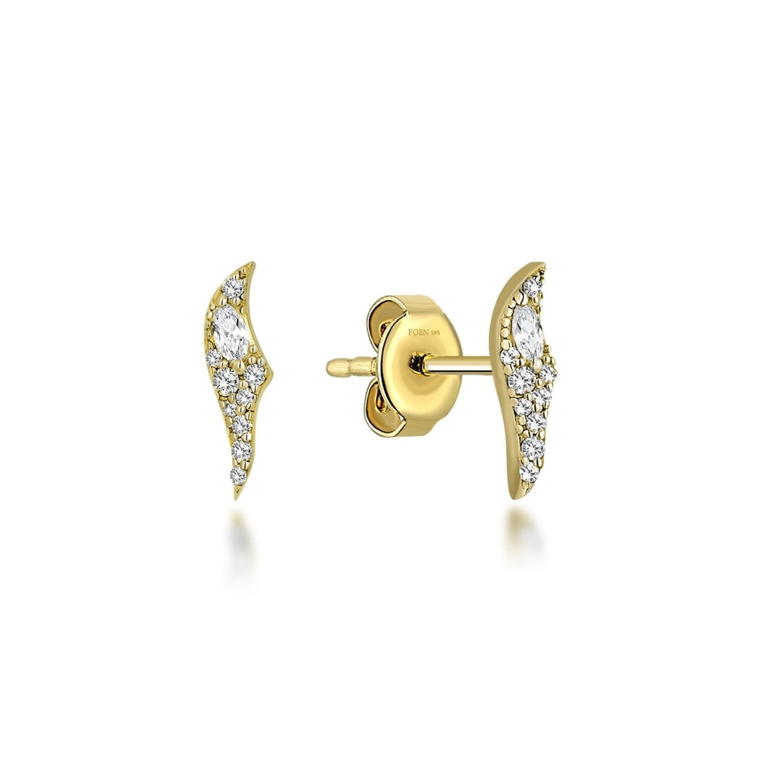 MARQUISE WING MINI EARRING