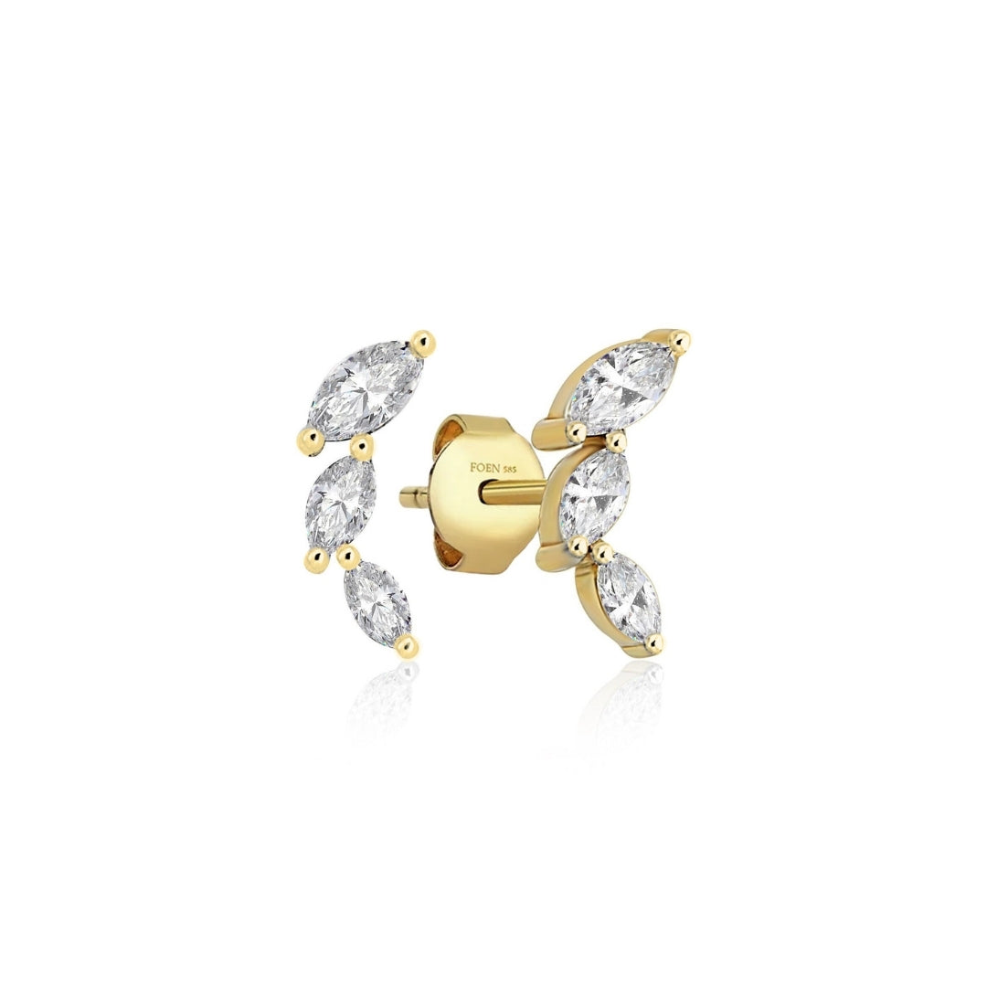 MARQUISE TRIO MINI EARRING