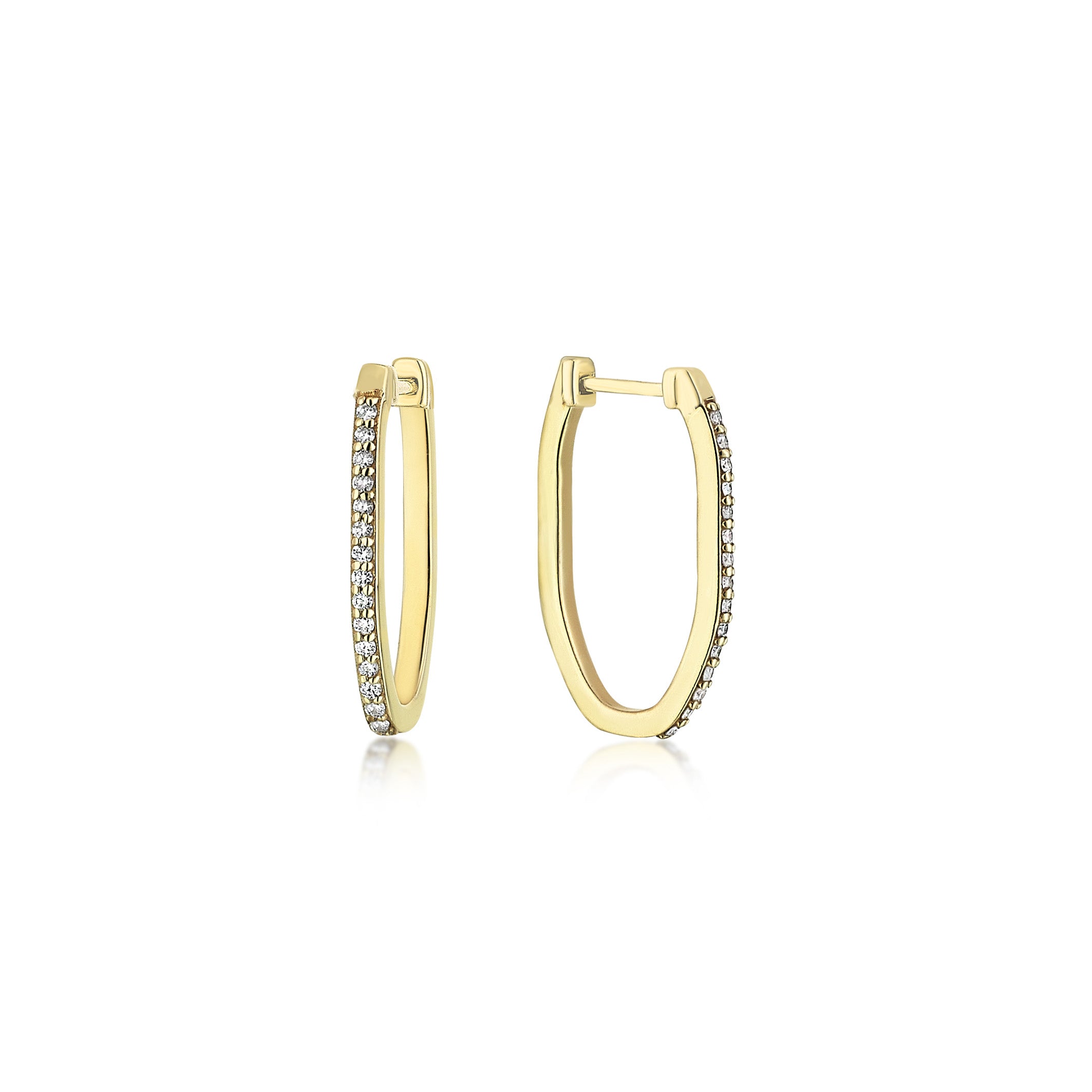 SMALL MAHUKA PAVE DIAMOND HOOP