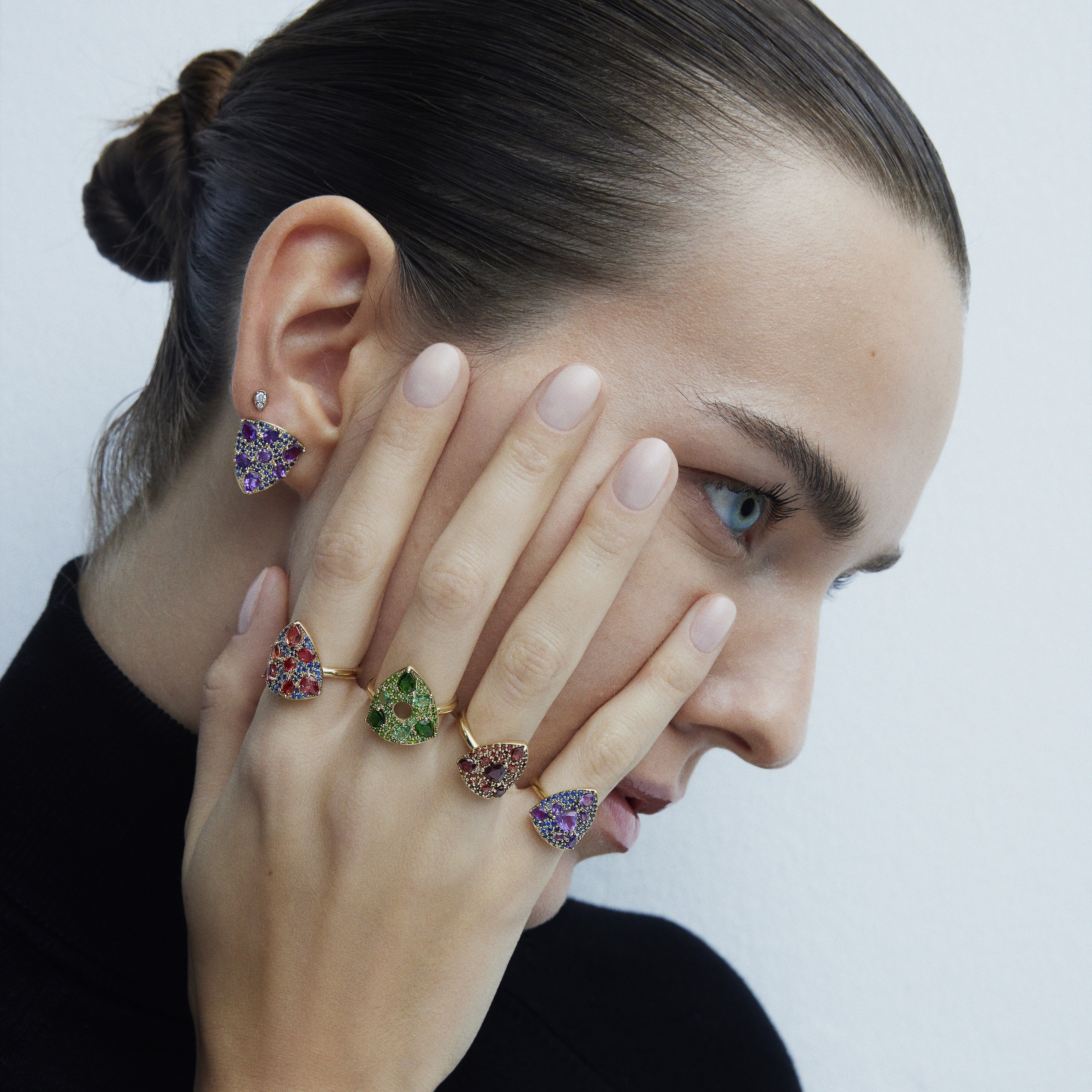 RHEAN SAFİR & AMETİST KÜPE