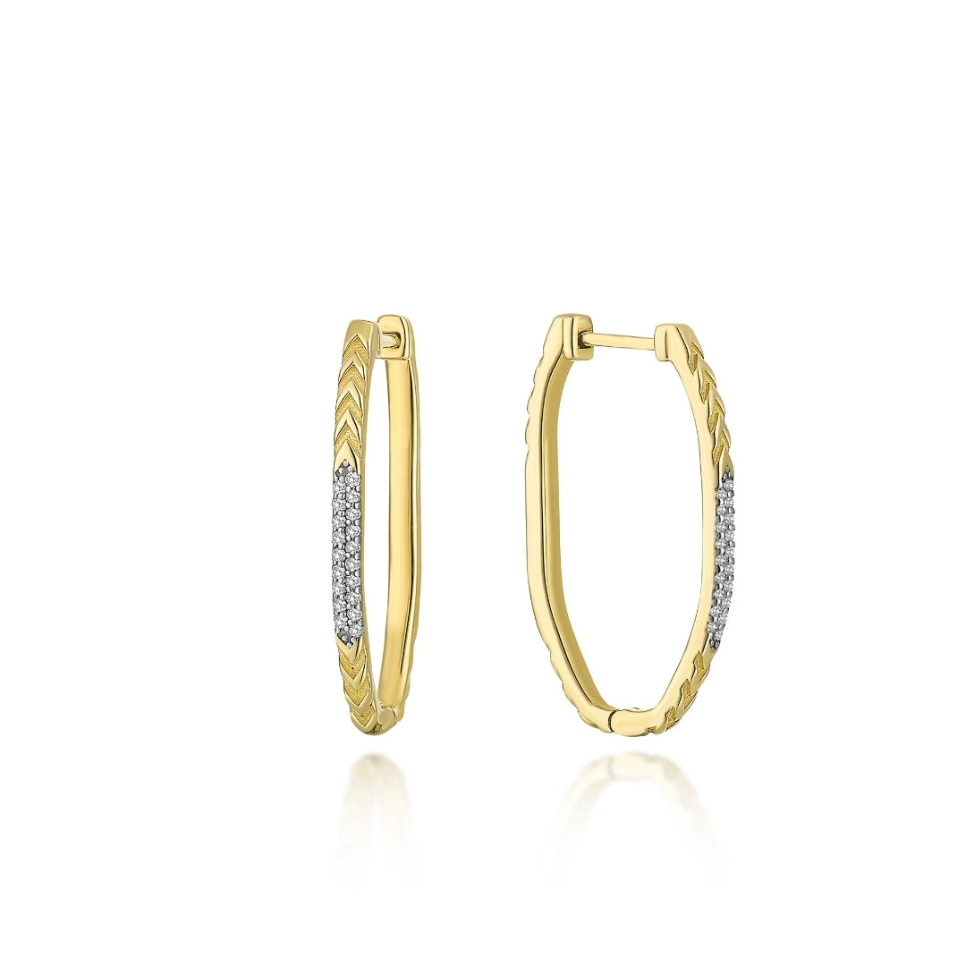 MEDIUM MAHUKA DIAMOND HOOP