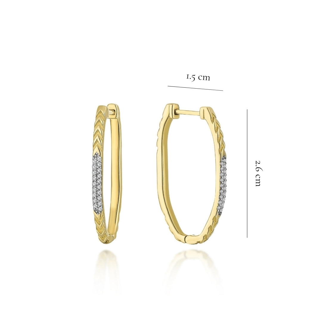 MEDIUM MAHUKA DIAMOND HOOP