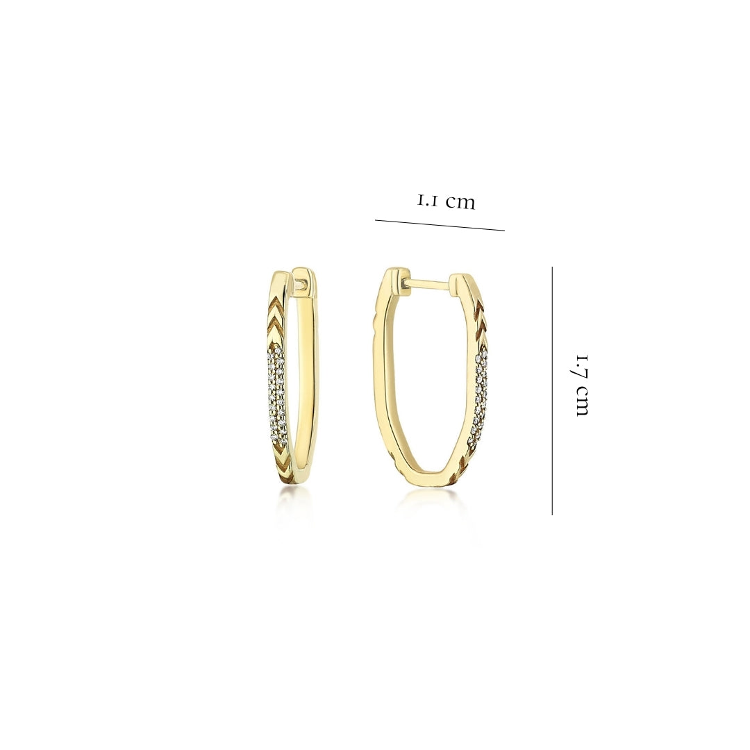 PETITE MAHUKA DIAMOND HOOP