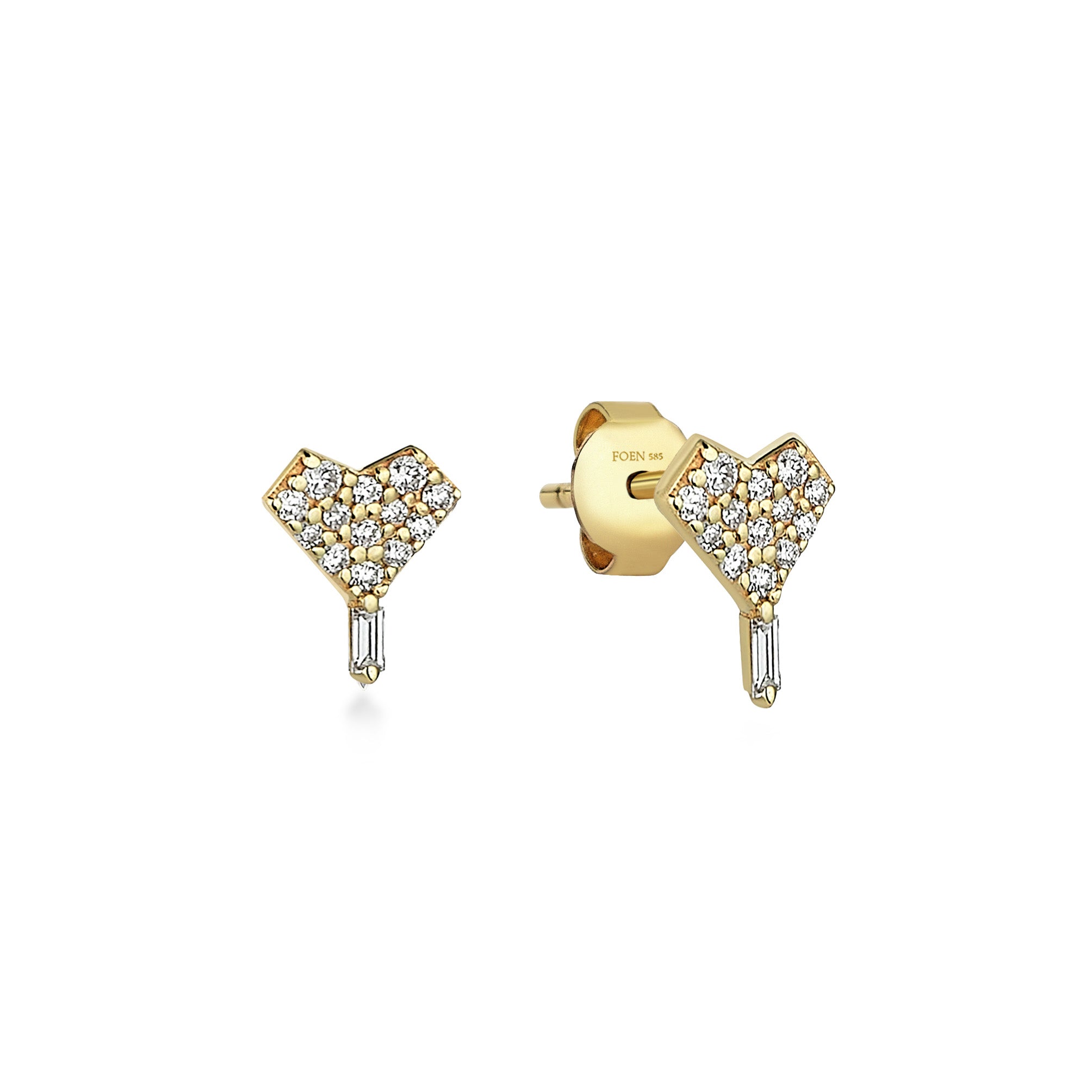 HEART FULL OF DIAMONDS MİNİ KÜPE