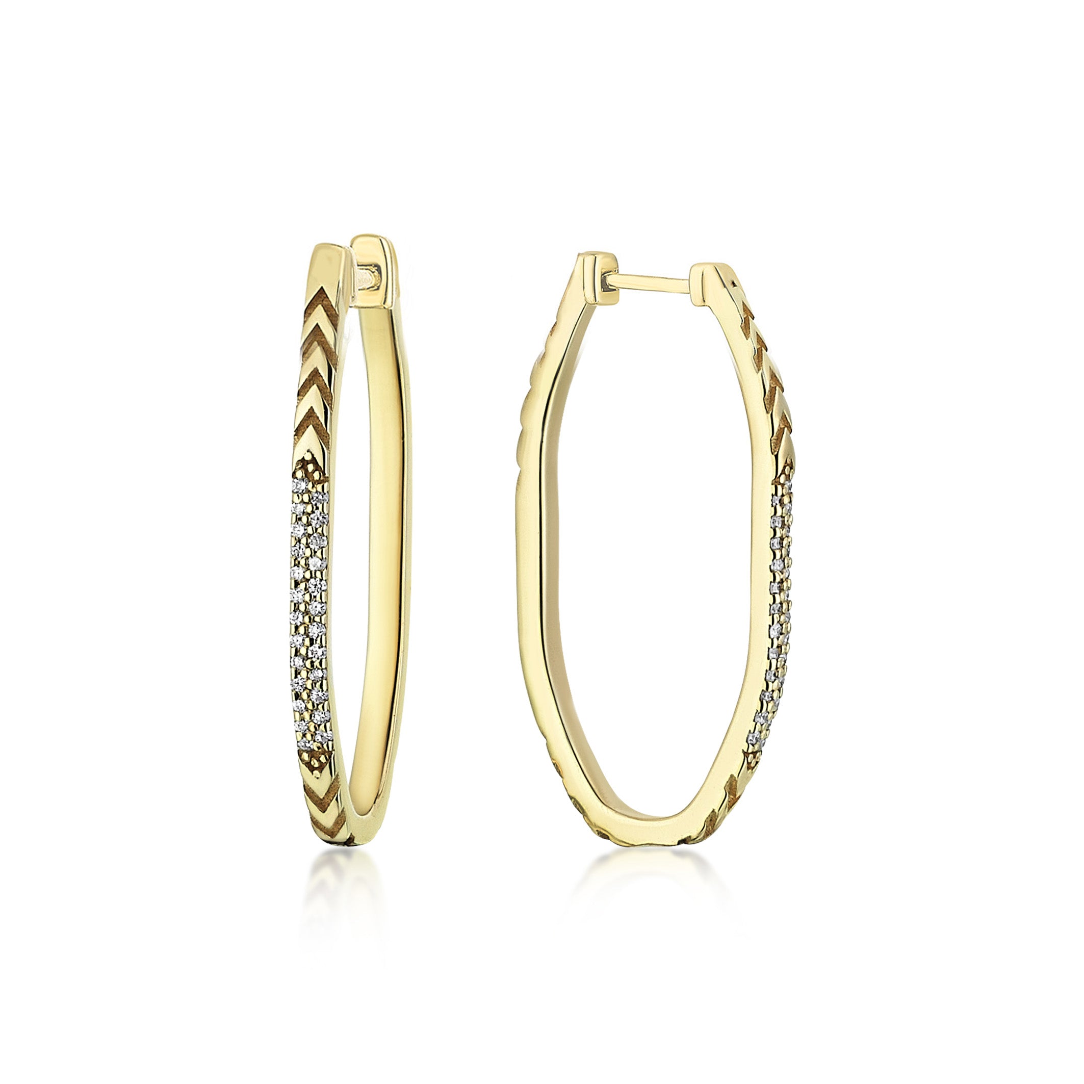 LARGE MAHUKA DIAMOND HOOP