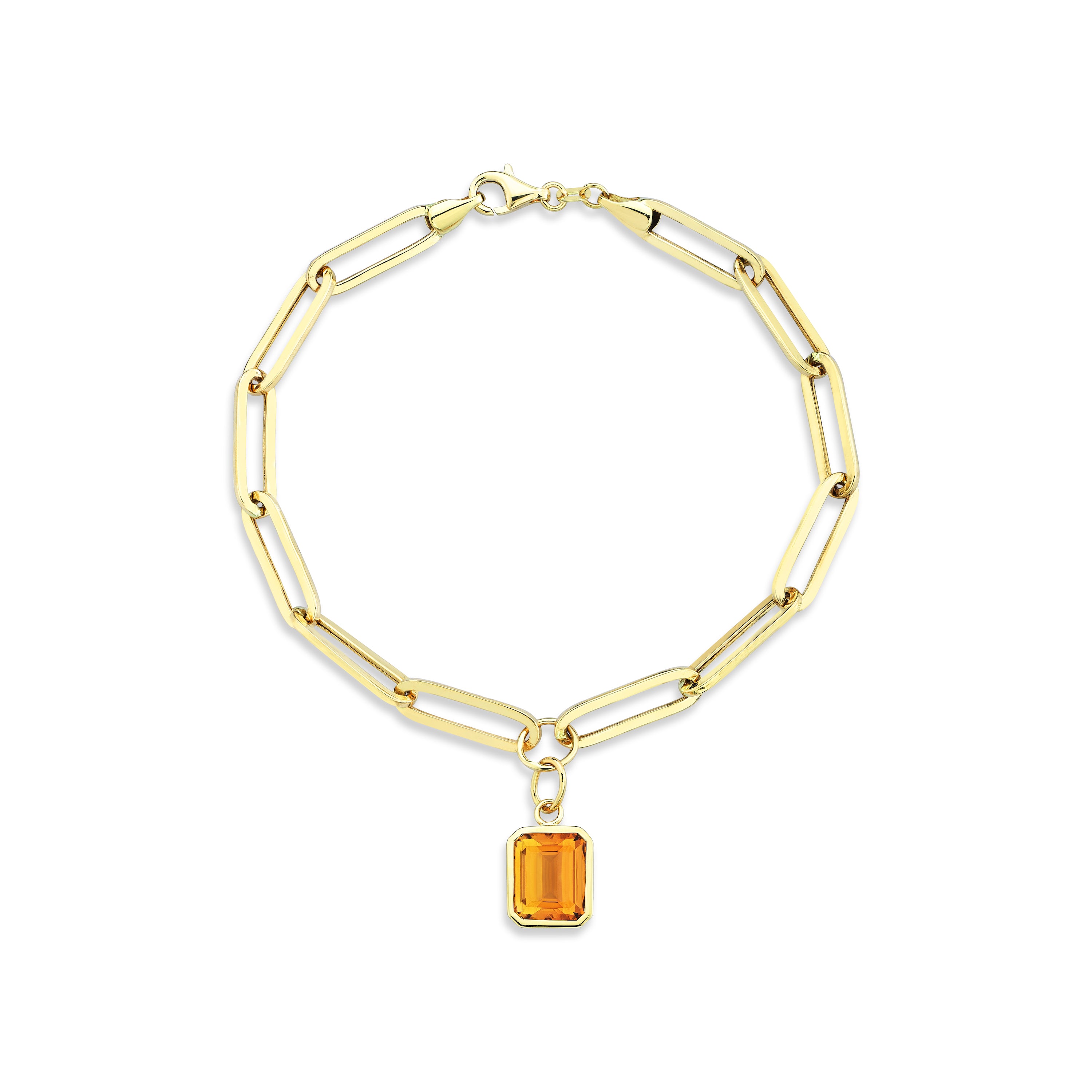 PAPER CLIPS WITH CITRINE