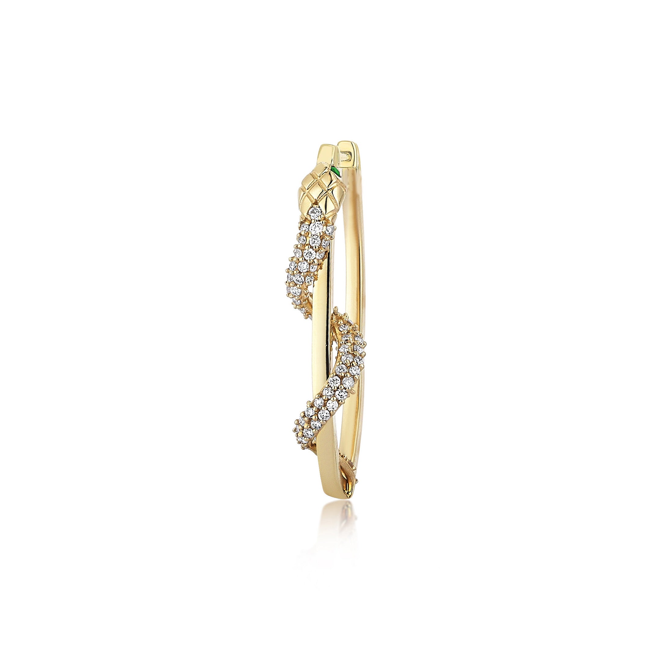 REBORN EARRING WITH PAVE DIAMOND