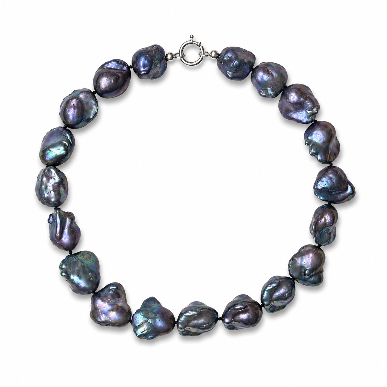 BLACK BAROQUE PEARL NECKLACE