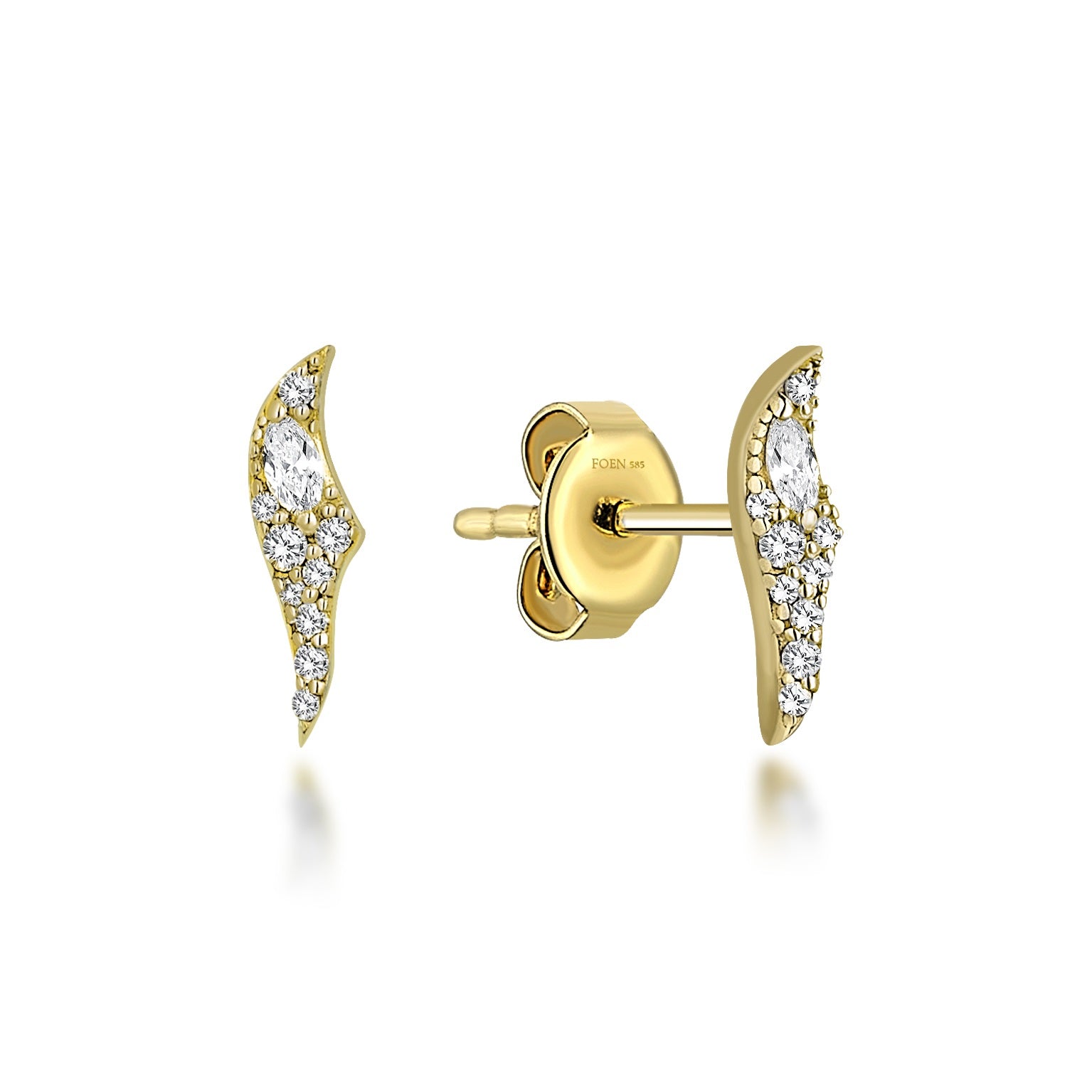 MARQUISE WING MINI EARRING