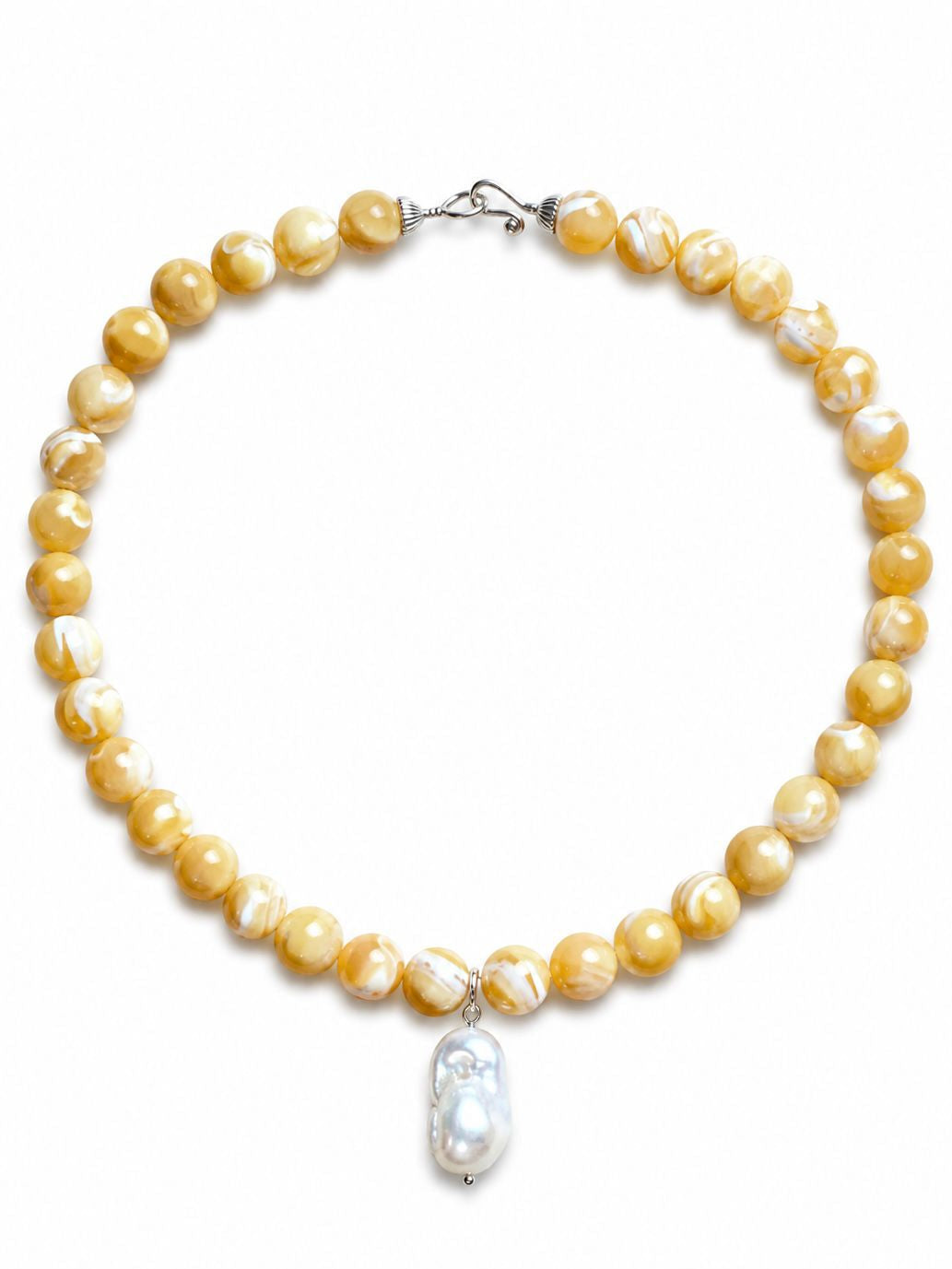 NACRE AND PERLA BAROQUE NECKLACE